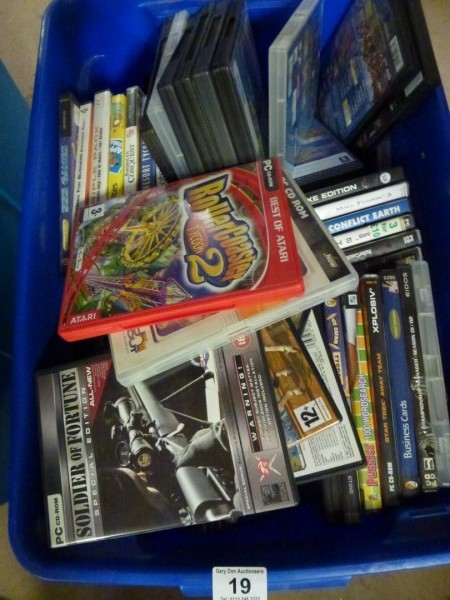 Box of Assorted PC Games