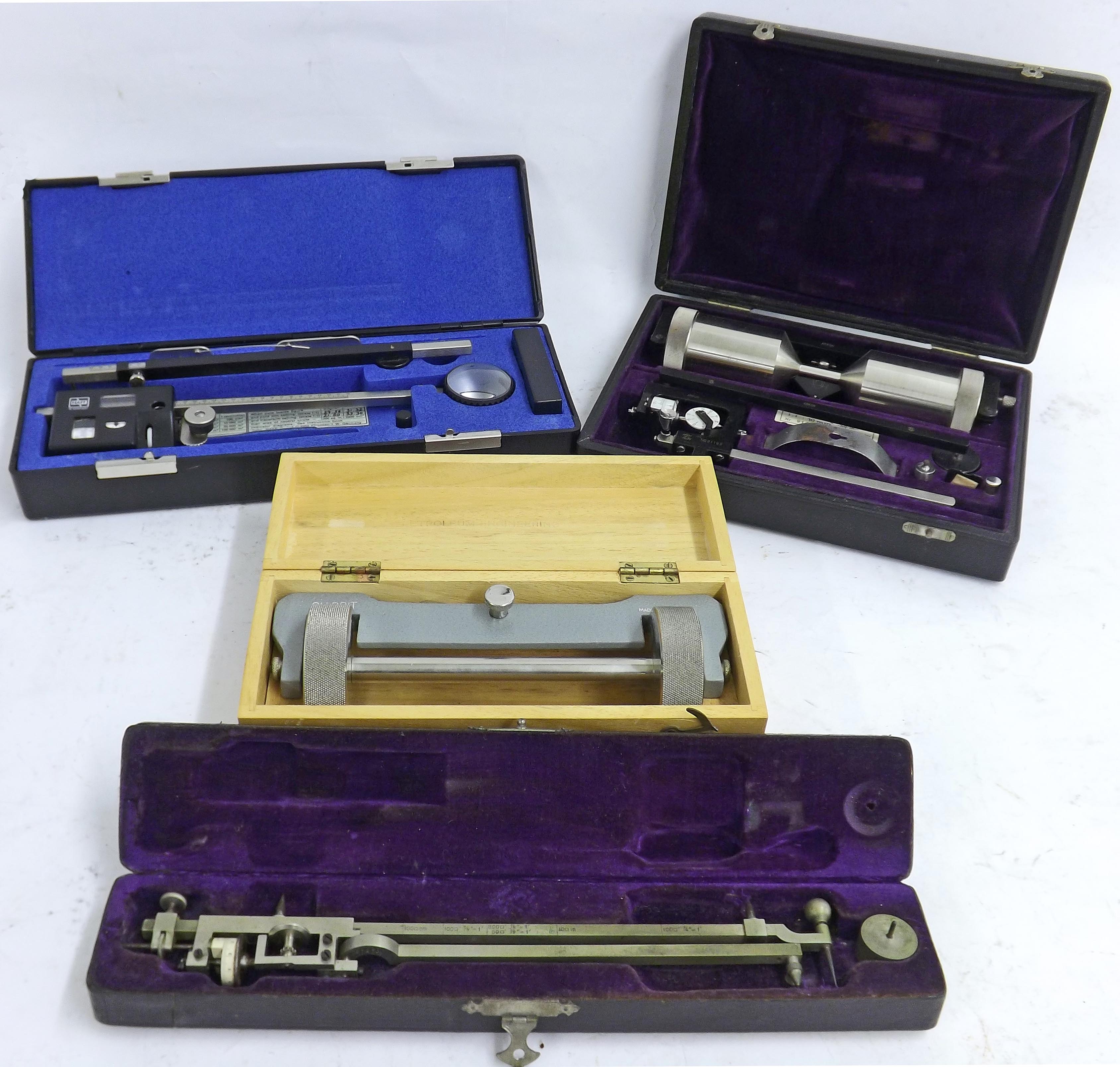 Haff no. 315E planimeter, ser. no. 94815, box and papers; together with an Arkon planimeter type