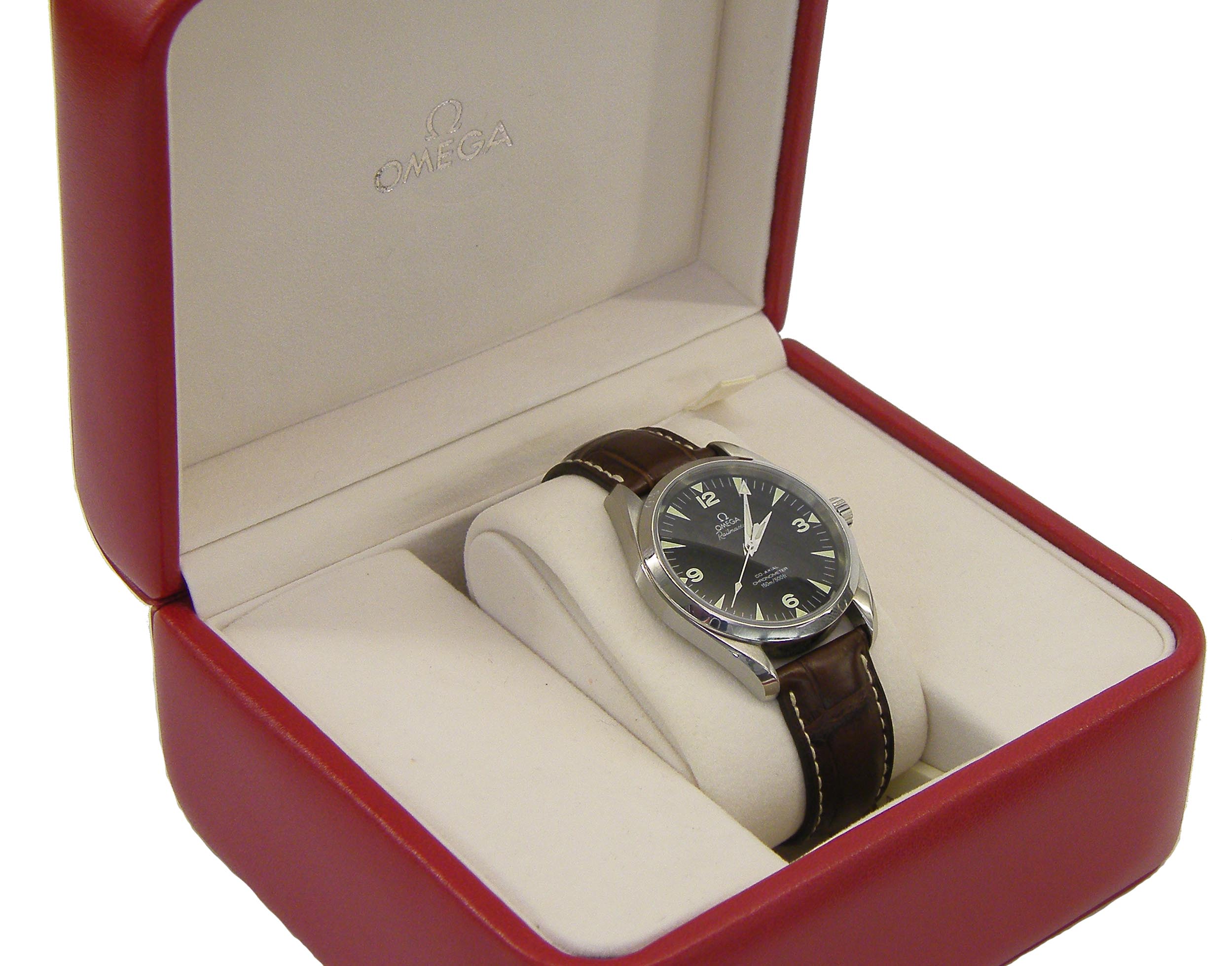 Omega Seamaster Railmaster Aqua Terra Co-Axial Chronometer stainless steel gentleman`s wristwatch,