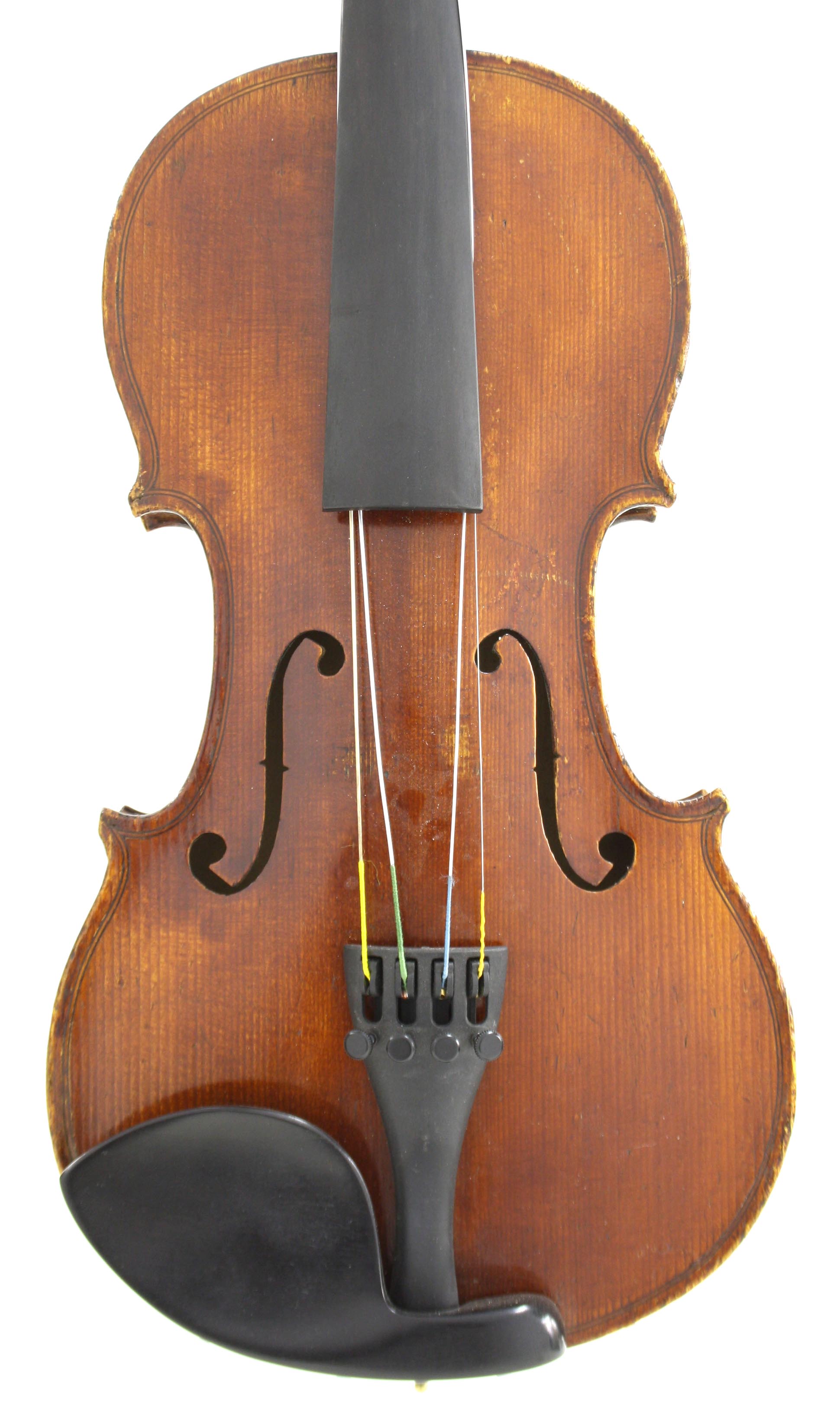 Early 20th century three-quarter size violin of the Neuner & Hornsteiner School, 12 5/8", 32cm