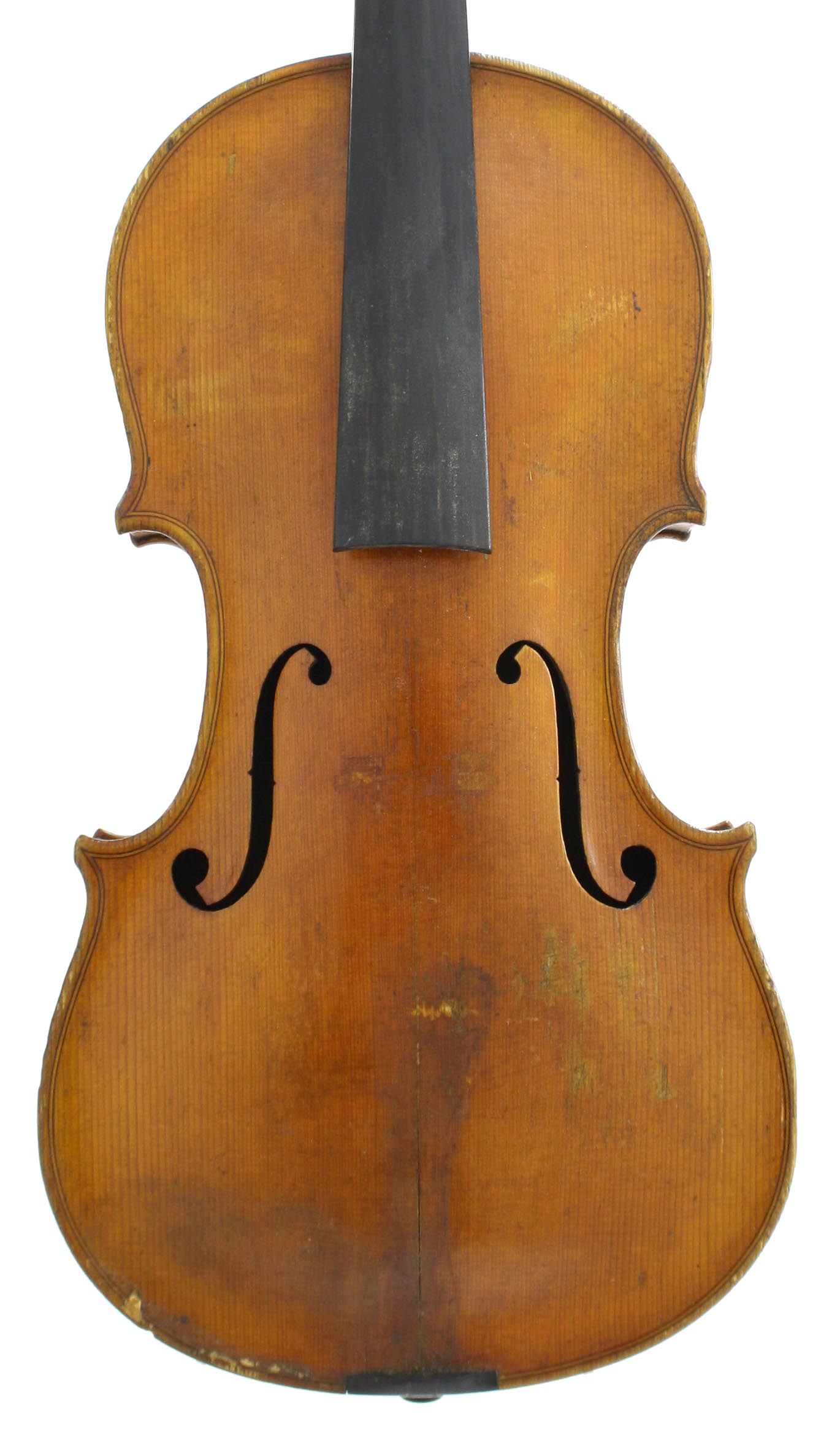 Early 20th century Bohemian violin labelled Jacobus Stainer..., 14 3/16", 36cm