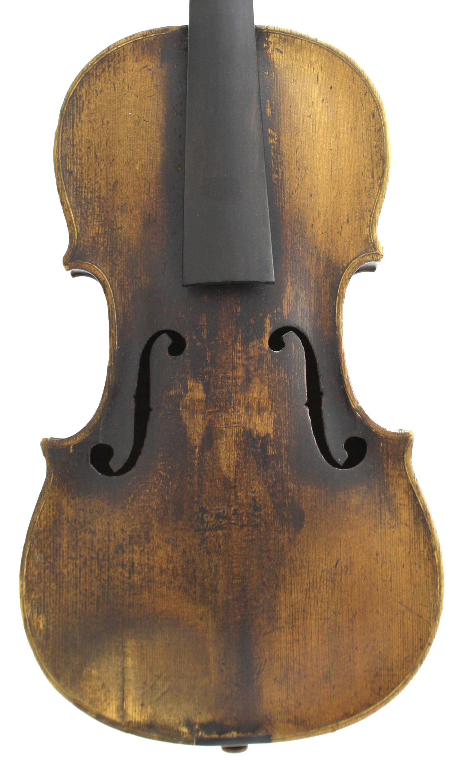 Early 19th century violin of the Francois Caussin School, 14", 35.60cm