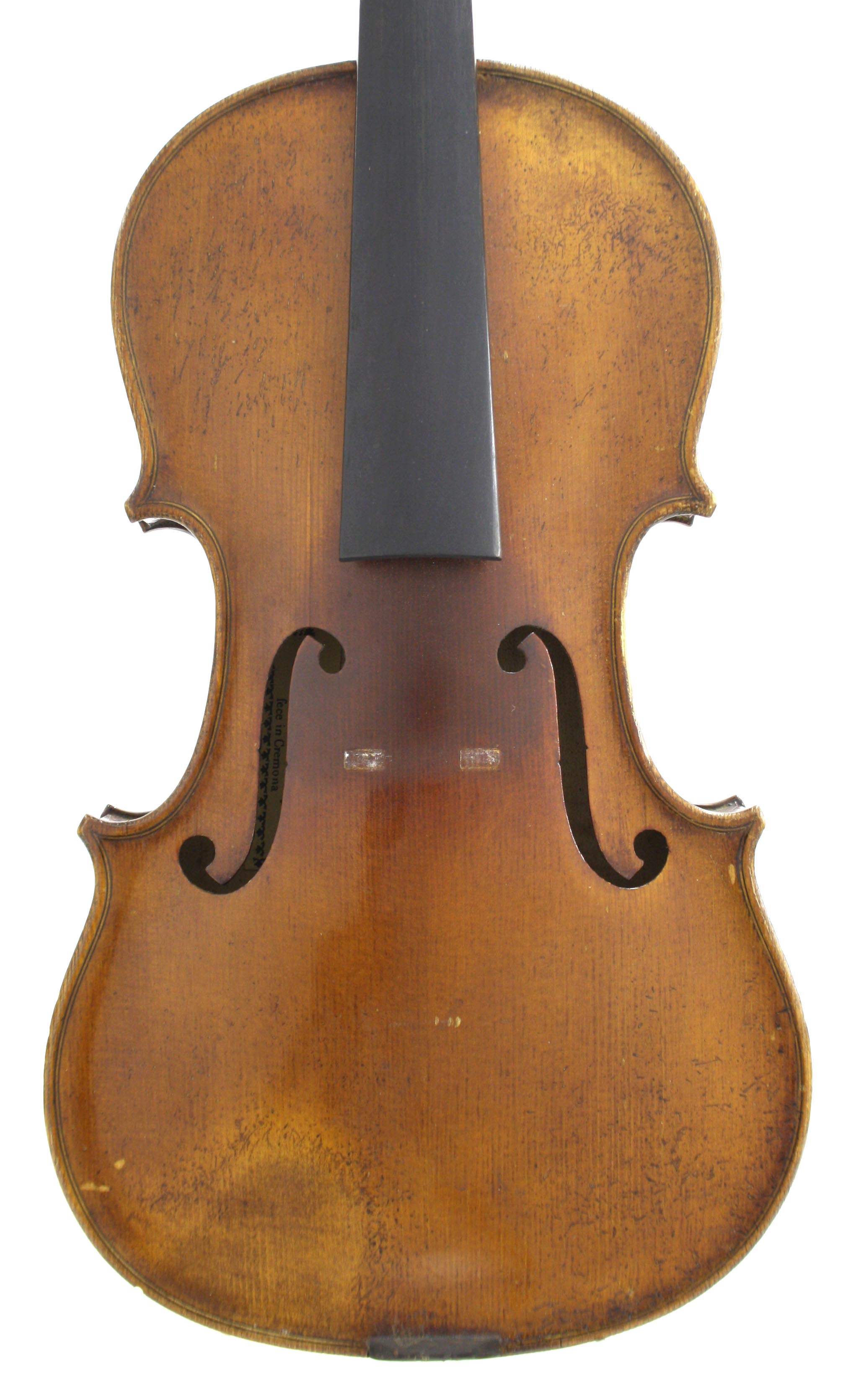 Violin of the Caussin School labelled Carlo Bergonzi..., 14 1/8", 35.90cm