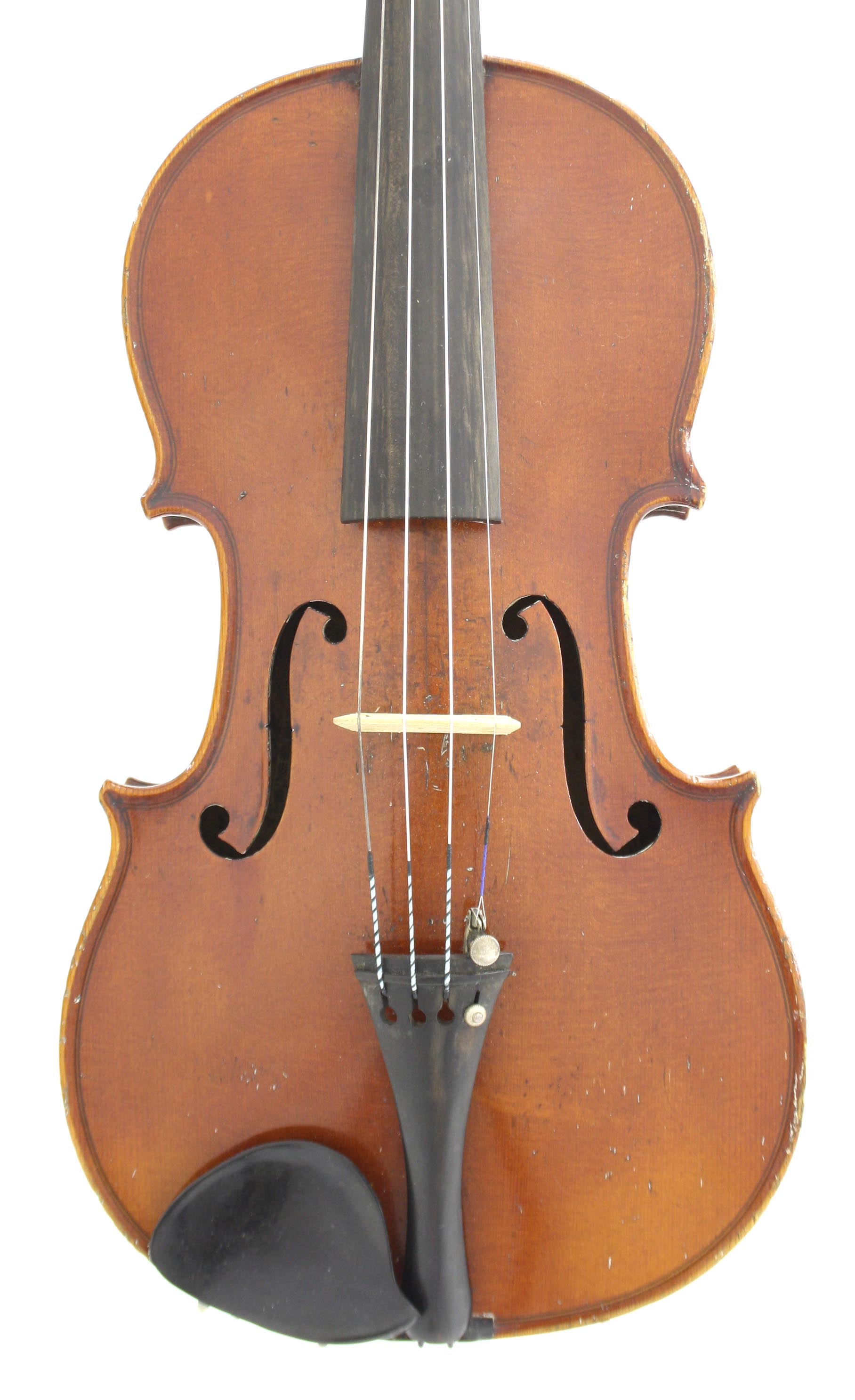 French violin by and labelled Francois Salzard, 14 5/16", 36.40cm