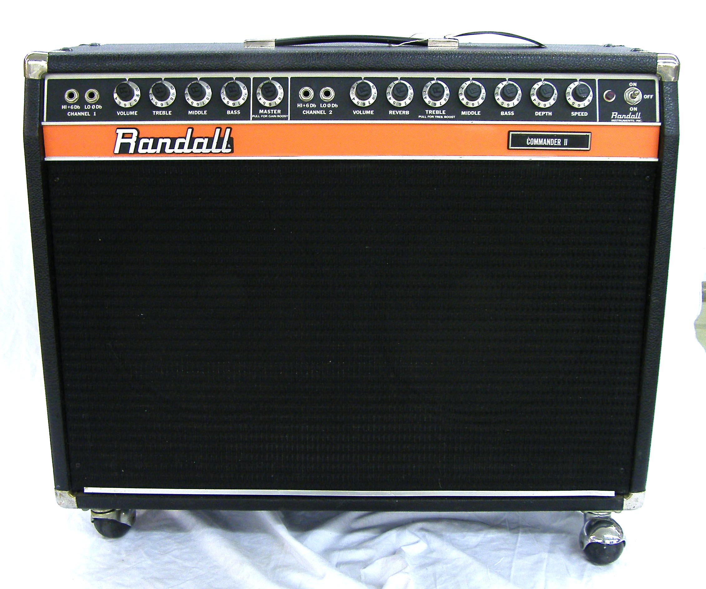 Randall Commander II RG-120-212 guitar amplifier, made in the USA, ser. no. 122254, aesthetically in
