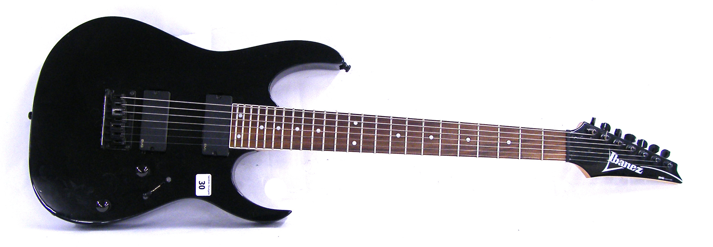 Ibanez RG series RG7321 seven string electric guitar, made in Korea, ser. no. CP05037820, black