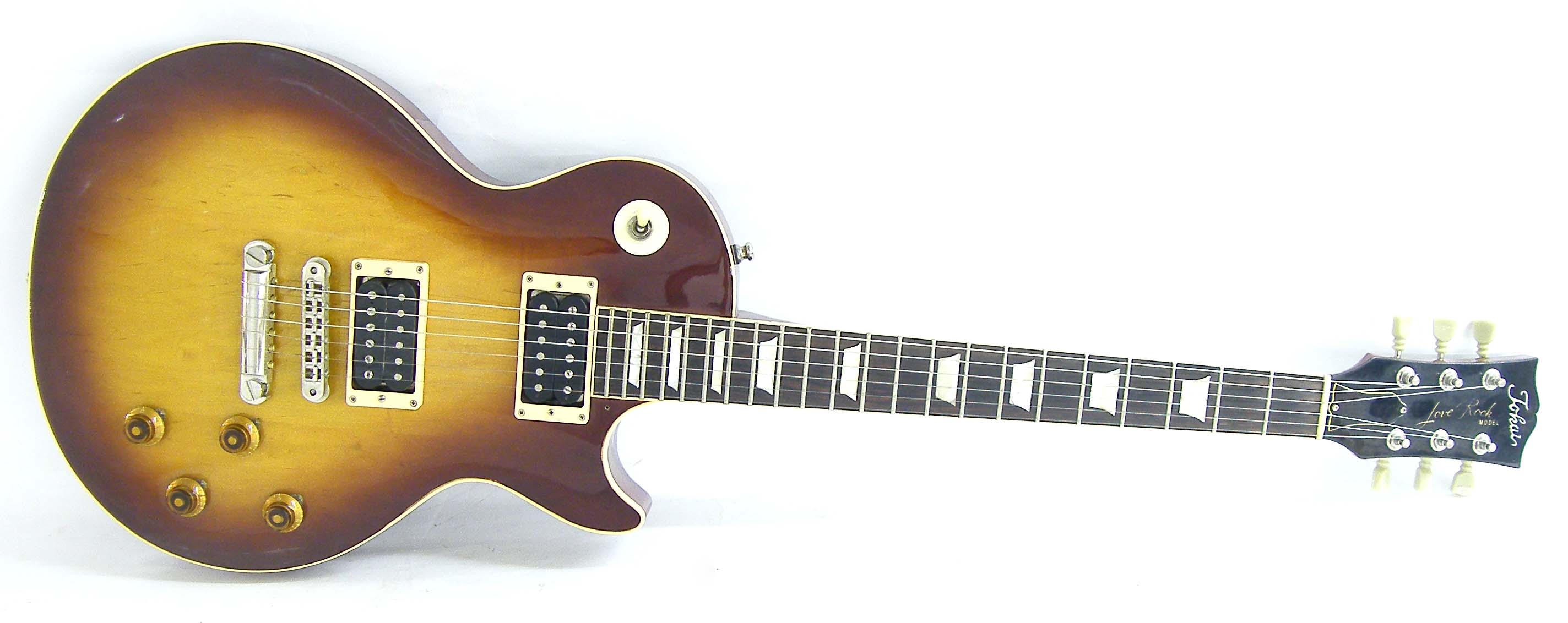 Tokai Love Rock model electric guitar, made in Japan, circa 1981, ser. no. 1015235, brown sunburst