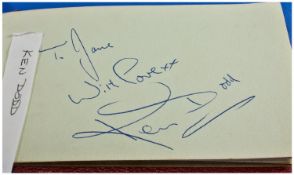 Autograph Book Containing Numerous Signatures Including Michael Halliday, Stan Stennet, 2 are for