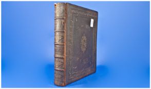 Illustrated Family Bible, 1860, Mid Victorian, leather bound, over 900 engravings.