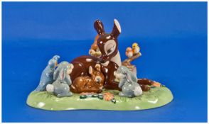 Disney Collection Boxed Ceramic Figure Group from the Walt Disney Collection `Prince Forest` By