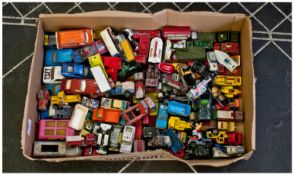 Dinky, Corgi, Matchbox Model Vehicles. Over 100, Used Condition.