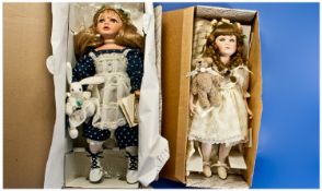 Two Alberon Dolls. `Charlotte` (limited edition) and `Sasha`. Boxed.