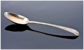 William IV Silver Serving Spoon, Hallmark London 1831. Makers mark S.A. 10`` in length. 65.6 grams,