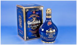 Glenfiddich Single Malt Bottle Of Scotch Whiskey. Aged 18 years. Ancient reserve, sealed, boxed.