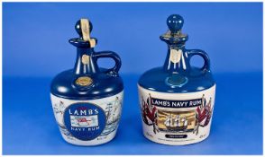 Alfred Lambs Flagon Of Navy Rum. 750 ml. 2 in total. Sealed.
