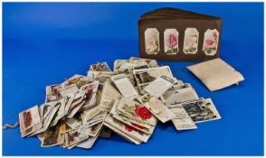 Small Collection Of Cigarette Cards including silks.