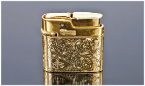 9ct Gold Cased Cigarette Lighter, 41mm Square, Fully Hallmarked