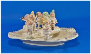 Original Porcelain Disney Figure Group, A work of art created especially for the Snow White & The