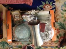 Box Of Miscellaneous, Ceramics And Glass. Including bowls, vases, collectables, etc.