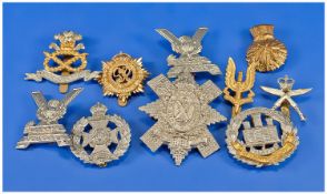 10 British Army Cap Badges.