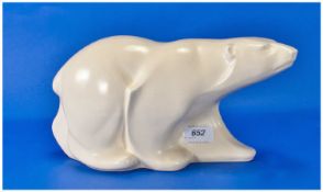 Spode Polar Bear Figure, 12`` in width, 9`` in height. Full marks to base.