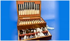 Savoy Boxed Canteen Of Cutlery, Heavy Gauge Stainless Steel, 102 pieces, Never used condition.