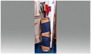 Golfing Interest. Collection of Golf Clubs and Putters including St Andrews square metal driver and