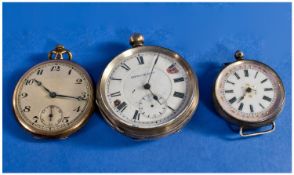 2 Pocket Watches And A Trench Watch