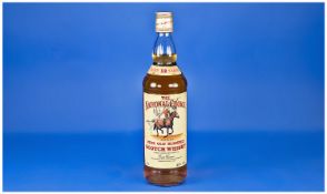 Racing Interest The National Choice Signed Red Rum Bottle Of Old Blended Scotch Whiskey. 75 cl.