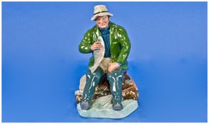 Royal Doulton Figure `A Good Catch`. HN 2258. Issued 1966-1986. 7.25 inches high. Mint condition.