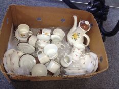 Arthur Wood Retro Coffee Set Comprising Coffee Pot, 5 cups & saucers, milk jugs & sugar bowl.