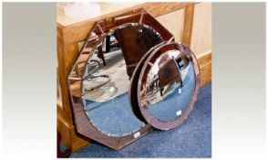 Two 1950/60`s Wall Mirrors