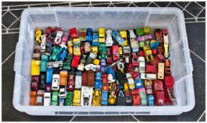 Corgi, Dinky, Matchbox used Model Vehicles. Die-Cast, over 100 In Total.