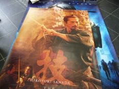 Very Large Cinema Poster Featuring Tom Cruise in the Last Samurai  This is a substantial vinyl type