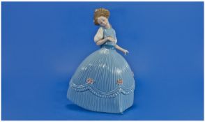 Lladro Figure `Young Woman In Ball Gown`. 10.5 inches high. Mint condition.