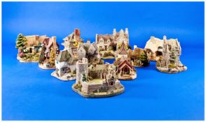 Collection Of 11 Lilliput Lanes including `The Tudor Merchant`, `Greensted Church` `A Drop Of The