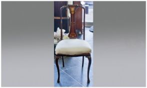 Parlour Chair, with upholstered seat and Art Nouveau motives to the back splat.