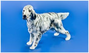 Royal Doulton Dog Figure English Setter CH. ``Maesydd Mustard``. Designer Fredrick Daws. HN 1050.