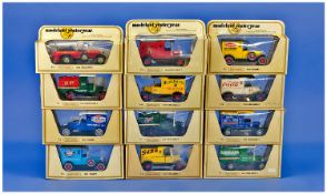 Matchbox Models Of Yesterday Boxed Advertising Lorries comprising Y-12 1912 Ford Model `T`, Y-12