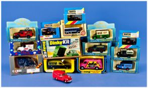 Collection Of Various Model Cars & Vans Including  Matchbox MB 38 Ford Model A (2), Matchbox `