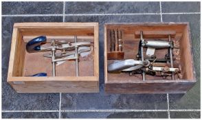 Two Boxed Woodworking `Plane` Tools.