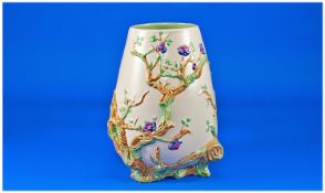 Clarice Cliff Vase ``Indian Tree``. Shape 989, c.1930`s. 7.5 inches high.