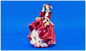 Royal Doulton Early Figure `Top Of The Hill`. HN 1834. Designer L. Harradine. Height 7 inches. Mint