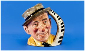 Royal Doulton Hand Made Character Jug ``Jimmy Durante`` D6708. Issued 1985-1988. Height 7.5 inches.