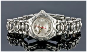Ladies ``Ellesse``  Wristwatch, Silvered Dial With Roman Numerals And Date Aperture, Stainless