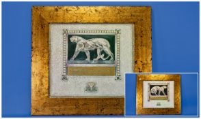 Liz Jardine Pair of Art Prints Titled ``Kronos``, with labels and titles to obverse. Deluxe frames
