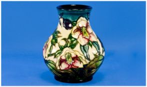 Moorcroft Vase `Ashwood Hellebore` Pattern, Designer Nicola Slaney. Date 1999. Painted by Deborah