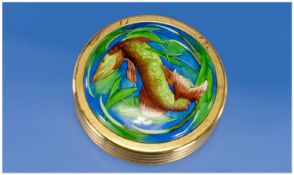 Moorcroft Enamel Paperweight `The Pike` designer Philip Gibson. Date 2005. Boxed, 3.25`` in