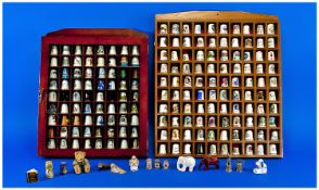 Withdrawn Large Collection of Approximately 300 Thimbles, of all various designs and sizes, from