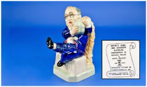 Kevin Francis Hand Painted Limited Edition Figure, number 98-999. ``Helmut Kohl``. 8.25 inches